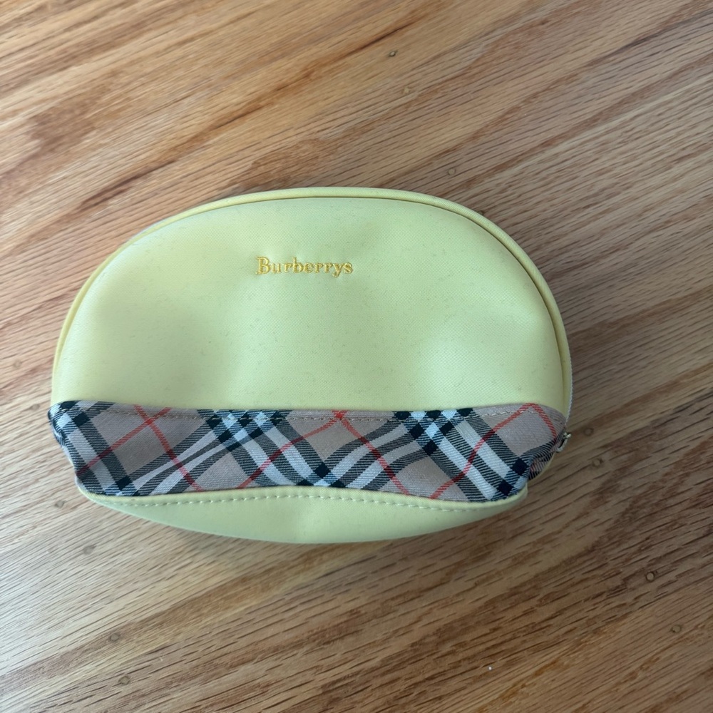 Burberry Nova Check Yellow Makeup Pouch